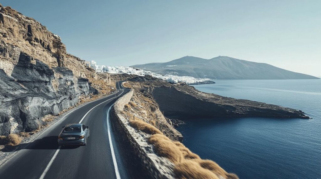 Location de voiture dans les Cyclades : Retour d’experience d’une traversee de Santorin
